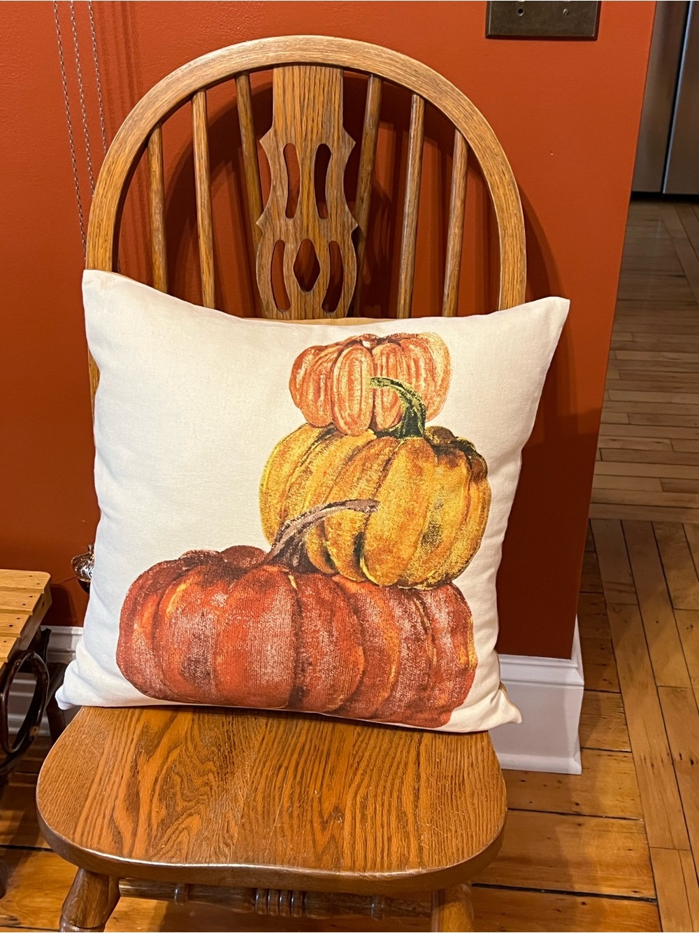 Pottery Barn Stacking Pumpkins Pillow π - Picture 8 of 13